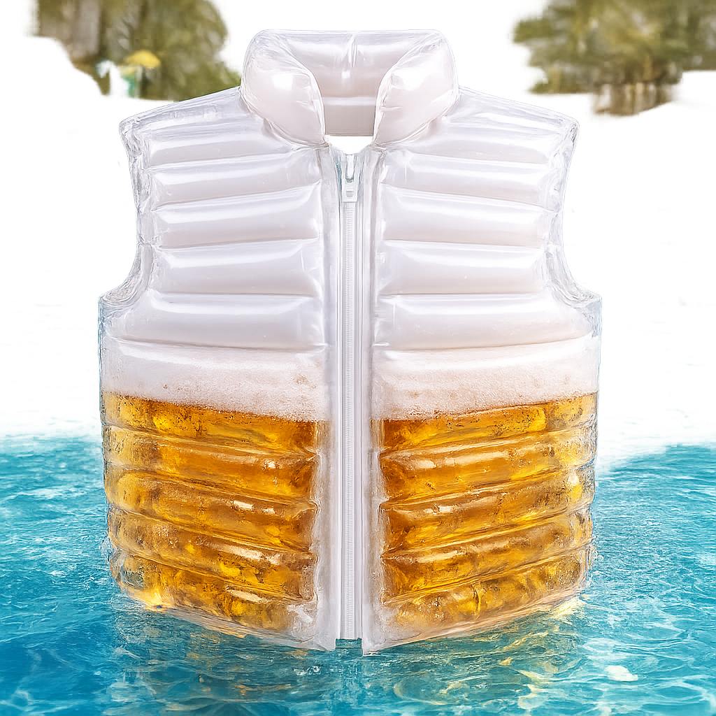 Transparent Beer-Filled Jacket for Pools Beer Jacket Transparent Beer Jacket