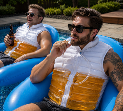 Transparent Beer-Filled Jacket for Pools Beer Jacket Transparent Beer Jacket