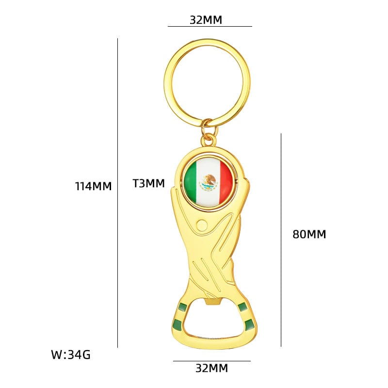 2026 World Cup Bottle Opener Key Chain