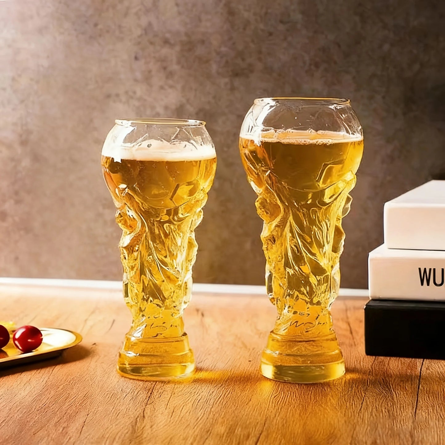 World Football Award Ceremony Trophy Shape Beer Glass
